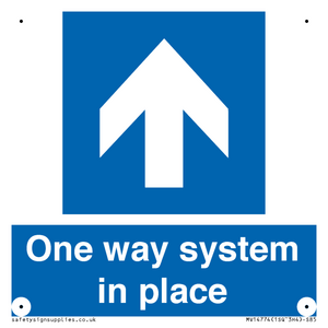 One way system in place